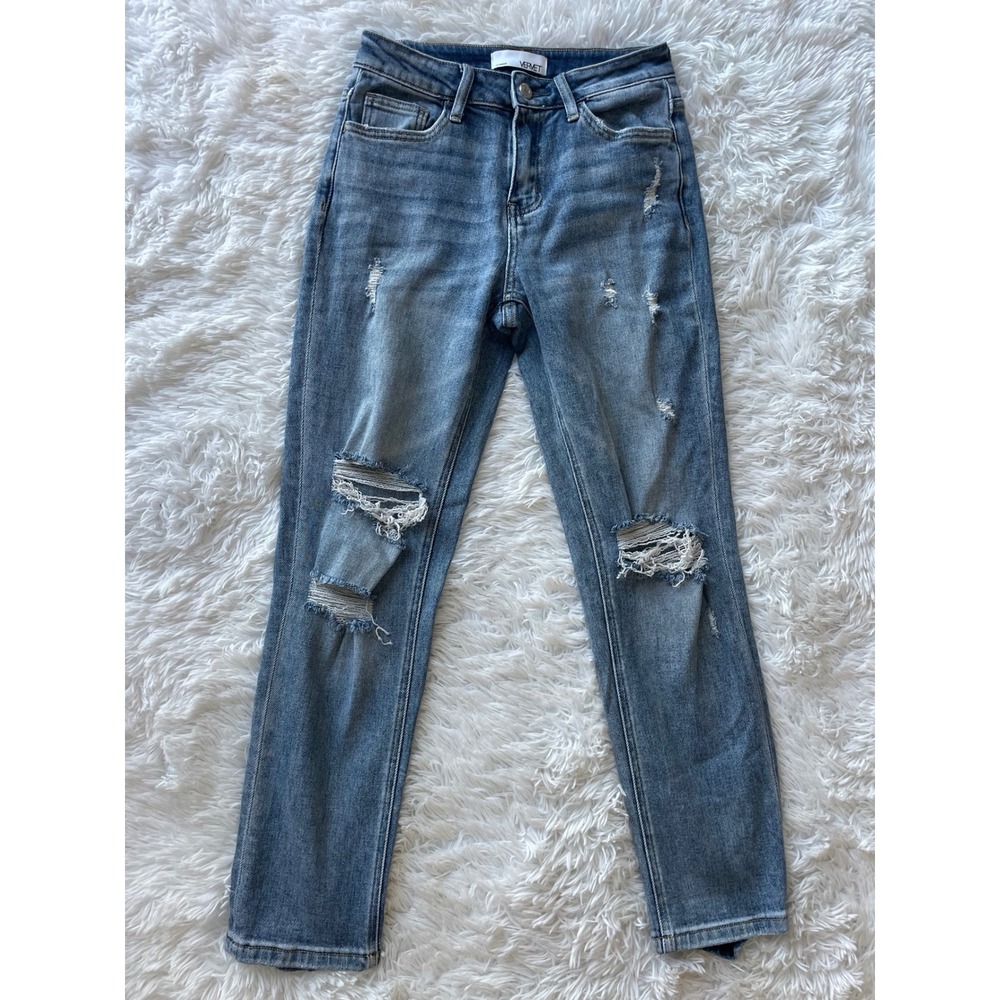 Vervet by Flying Monkey Dreamland Distressed Boyfriend Jeans